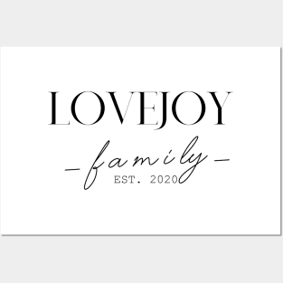 Lovejoy Family EST. 2020, Surname, Lovejoy Posters and Art
